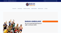 Desktop Screenshot of baranambulans.com.tr